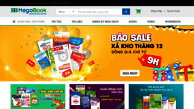 What Megabook.vn website looked like in 2018 (5 years ago)