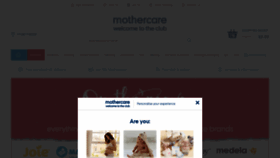 What Mothercare.com website looked like in 2018 (5 years ago)