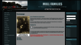 What Mullfamilies.co.uk website looked like in 2018 (5 years ago)