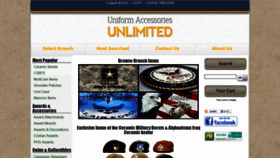 What Miluniform.com website looked like in 2018 (5 years ago)