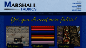 What Marshallfabrics.com website looked like in 2018 (5 years ago)