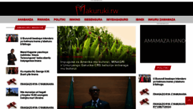 What Makuruki.rw website looked like in 2018 (5 years ago)
