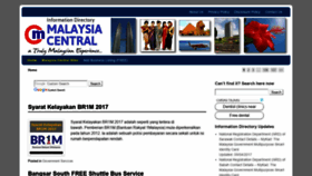 What Malaysiacentral.com website looked like in 2018 (5 years ago)