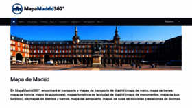 What Mapamadrid360.es website looked like in 2018 (5 years ago)