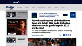 What Metsblog.com website looked like in 2018 (5 years ago)
