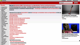 What Medizinfo.de website looked like in 2018 (5 years ago)