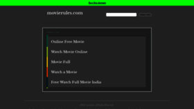 What Movierules.com website looked like in 2018 (5 years ago)