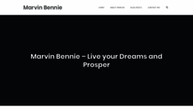 What Marvinbennie.com website looked like in 2018 (5 years ago)