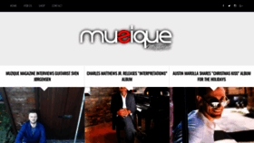 What Muziquemagazine.com website looked like in 2018 (5 years ago)