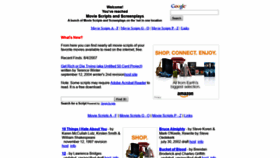 What Moviescriptsandscreenplays.com website looked like in 2018 (5 years ago)