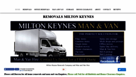 What Miltonkeynesmanandvan.com website looked like in 2018 (5 years ago)