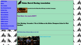What Mainebarrelracing.com website looked like in 2018 (5 years ago)