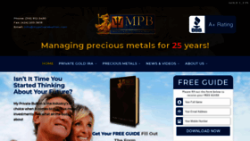 What Myprivatebullion.com website looked like in 2018 (5 years ago)