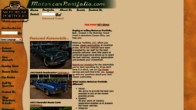 What Motorcarportfolio.com website looked like in 2018 (5 years ago)