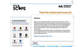 What Myscope.training website looked like in 2018 (5 years ago)