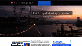 What Movingtolondon.net website looked like in 2018 (5 years ago)