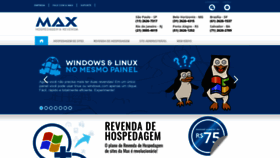 What Maxhospedagem.com.br website looked like in 2018 (5 years ago)