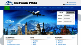 What Milehighvisas.com website looked like in 2018 (5 years ago)