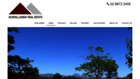What Murwillumbahrealestate.com.au website looked like in 2018 (5 years ago)