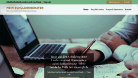 What Mein-schuldenberater.de website looked like in 2018 (5 years ago)
