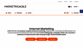 What Marketingagile.it website looked like in 2018 (5 years ago)
