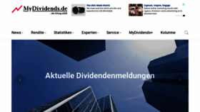 What Mydividends.de website looked like in 2018 (5 years ago)