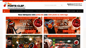 What Mon-porte-clef.fr website looked like in 2018 (5 years ago)