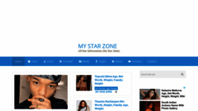 What Mystarzone.com website looked like in 2018 (5 years ago)