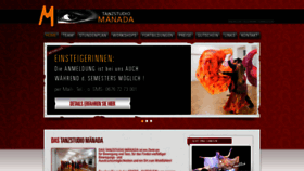 What Maenada.at website looked like in 2018 (5 years ago)