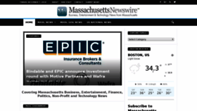 What Massachusettsnewswire.com website looked like in 2018 (5 years ago)