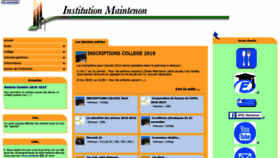 What Maintenon.org website looked like in 2018 (5 years ago)