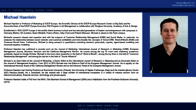 What Michaelhaenlein.eu website looked like in 2018 (6 years ago)