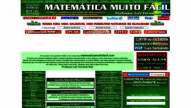 What Matematicamuitofacil.com website looked like in 2018 (5 years ago)
