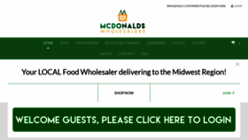 What Mcdonaldswholesalers.com.au website looked like in 2018 (5 years ago)