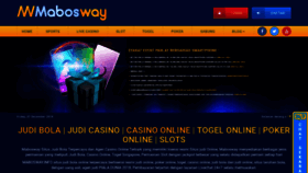 What Mabosway.info website looked like in 2018 (5 years ago)