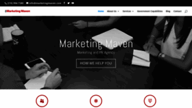 What Marketingmaven.com website looked like in 2018 (5 years ago)