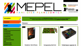 What Mepel.pl website looked like in 2018 (5 years ago)