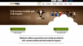 What Mobicow.com website looked like in 2018 (5 years ago)