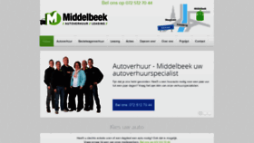 What Middelbeekautoverhuur.nl website looked like in 2018 (5 years ago)
