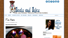 What Mealsandmiles.com website looked like in 2018 (5 years ago)