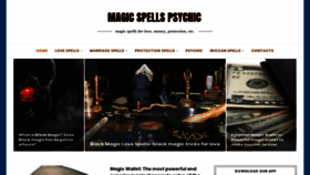 What Magicspellspsychic.com website looked like in 2018 (5 years ago)