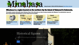What Minahasa.net website looked like in 2018 (7 years ago)