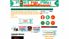 What Momsfunmoney.com website looked like in 2018 (5 years ago)