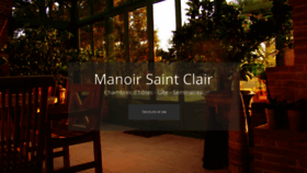 What Manoirsaintclair.com website looked like in 2018 (5 years ago)