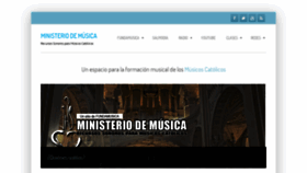 What Ministeriodemusica.net website looked like in 2018 (5 years ago)