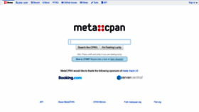 What Metacpan.org website looked like in 2018 (5 years ago)