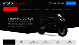 What Motopalace.cz website looked like in 2018 (5 years ago)