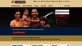 What Missionfcu.org website looked like in 2018 (5 years ago)