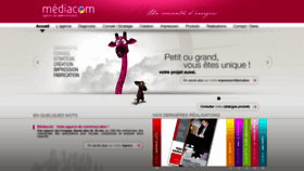 What Mediacom-agence.com website looked like in 2018 (5 years ago)