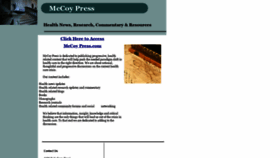 What Mccoypress.net website looked like in 2018 (5 years ago)